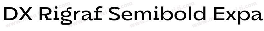 DX Rigraf Semibold Expanded字体转换